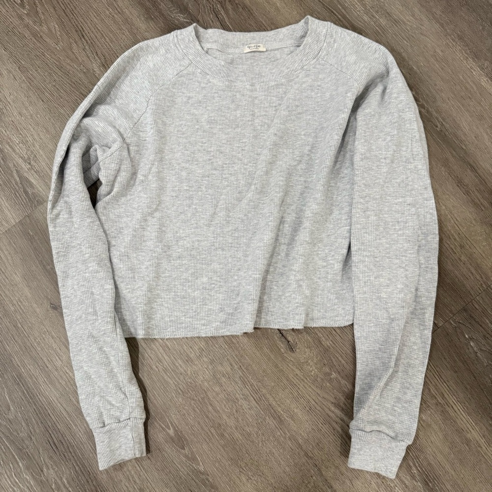 Brandy Melville Grey Thermal Shirt